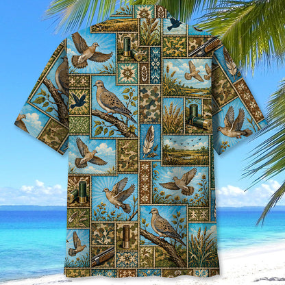 Dove Hunting Vintage Hunting Pattern Hawaiian Shirt