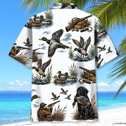 Duck Hunting Pattern Hawaiian Shirt