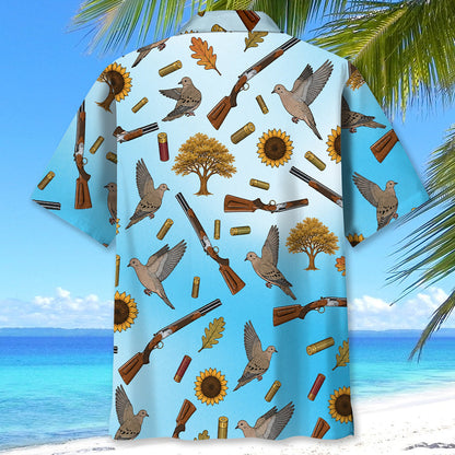 Blue Dove Hunting Hawaiian Shirt