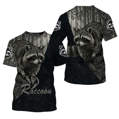 Grey Woods Raccoon - Elite Hunting All Over Print Shirt