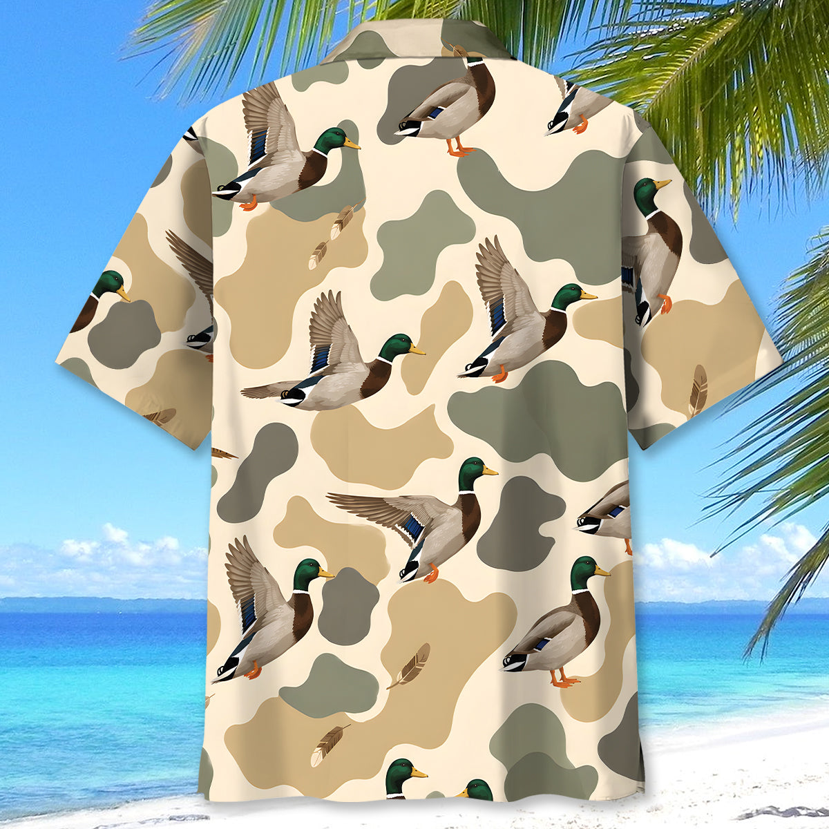 Hunting Mallard Duck Camouflage Hawaiian Shirt