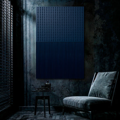 Blue Minimalist Abstract Wall Art