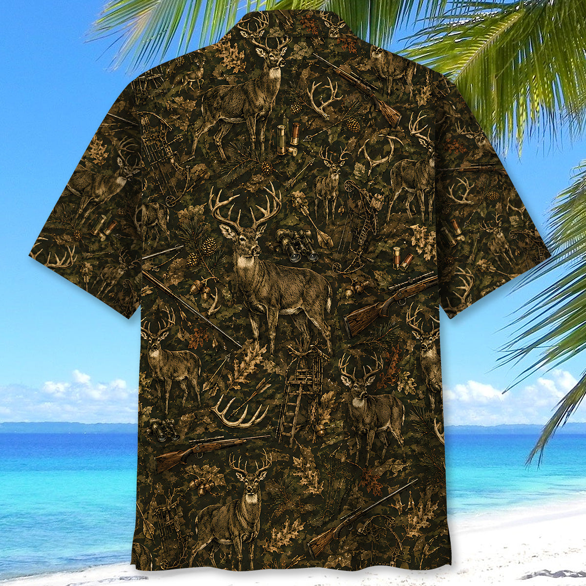 Vintage Deer Hunting Hawaiian Shirt