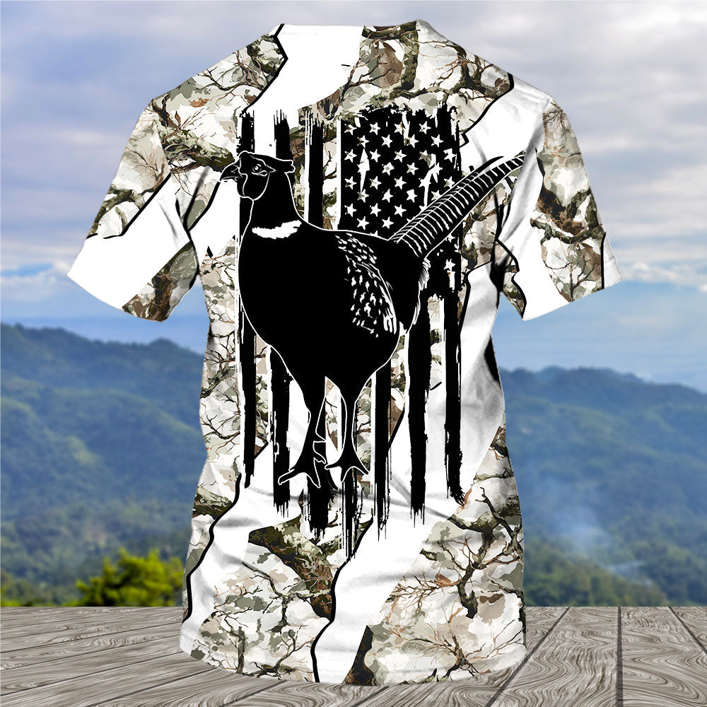 America Pheasant Hunting Camo All Over Print Shirt