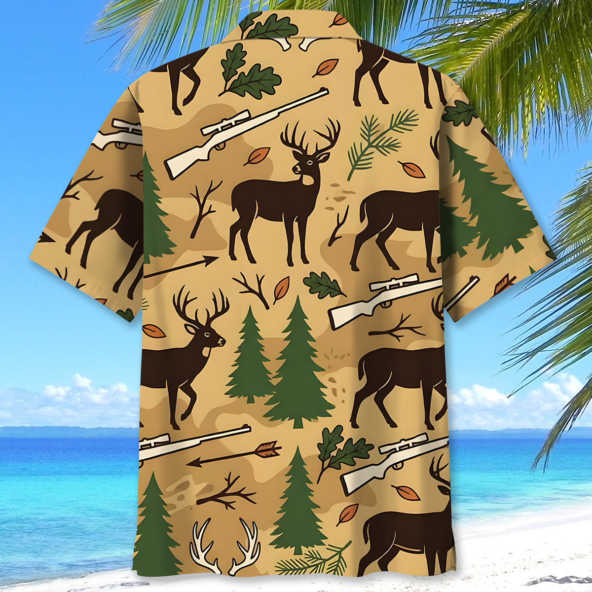 Deer Hunting Forest Hawaiian Shirt