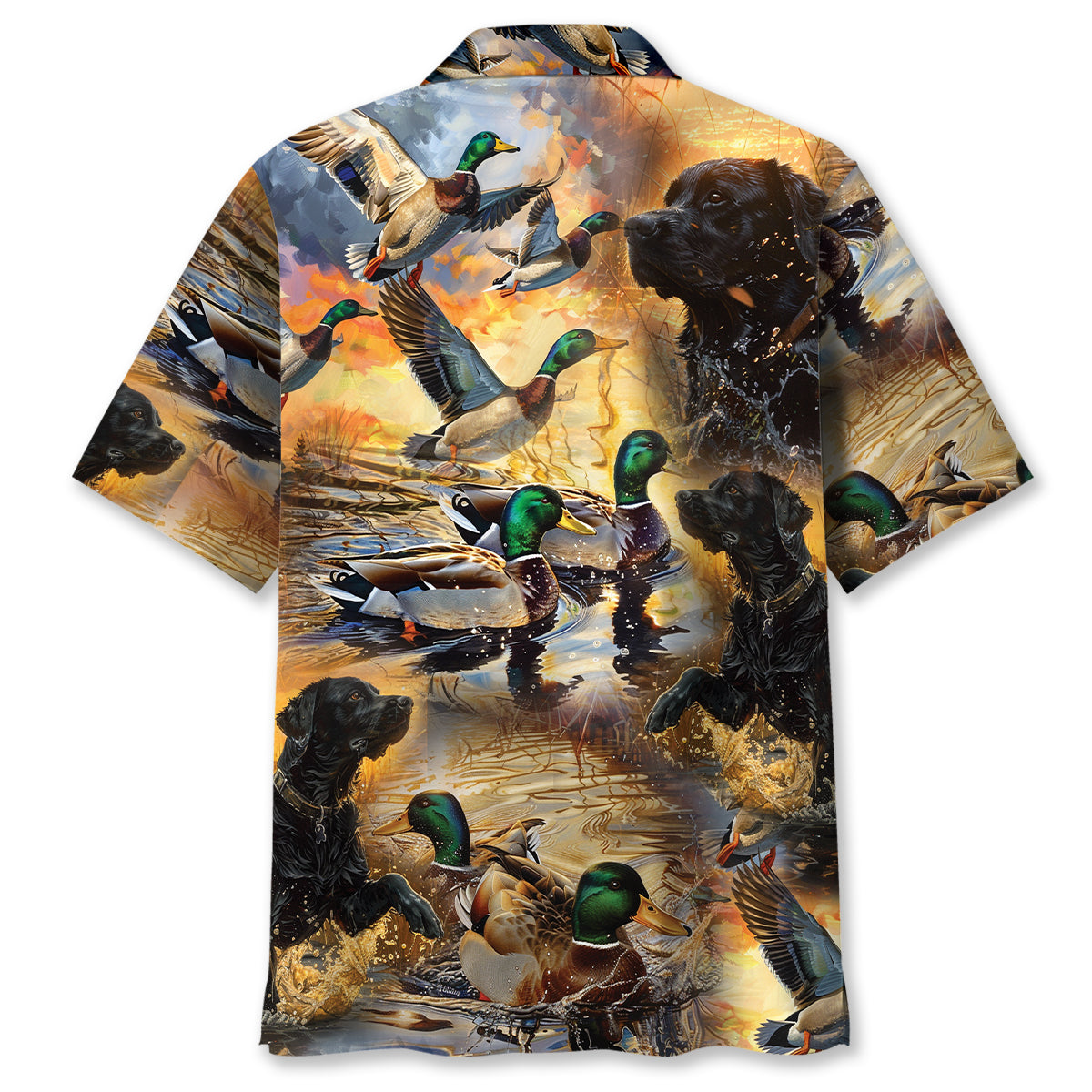 Duck Hunting Labrador Retriever Hawaiian Shirt