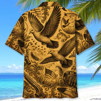 Dove Hunting Legend Vintage Art Hawaiian Shirt