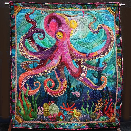 Sea Serenade Quilted Blanket - Throw (55" x 60")