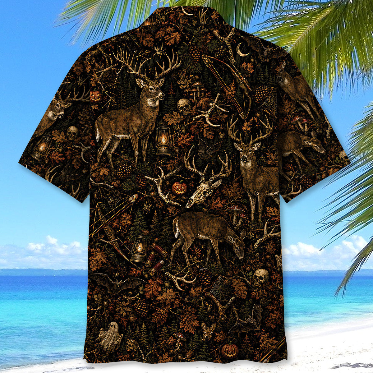 Deer Hunting Halloween Hawaiian Shirt