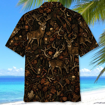 Deer Hunting Halloween Hawaiian Shirt