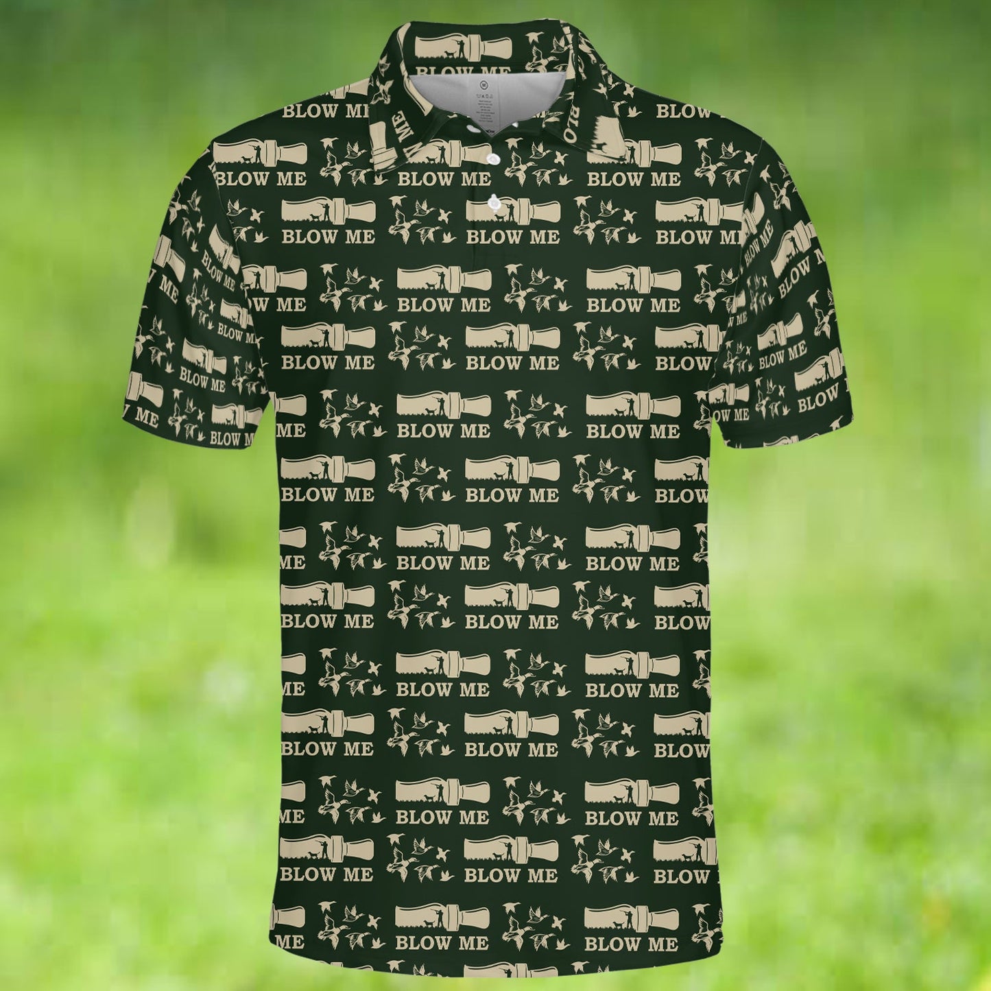Duck Hunting Blow Me Polo For Men