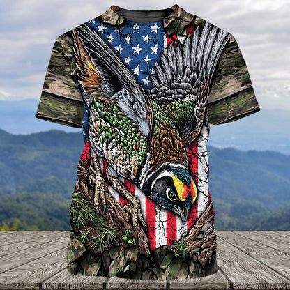Quail Perched On The Rock All Over Print Shirt