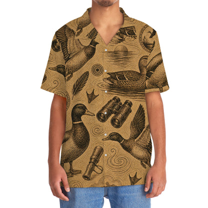 Duck Hunting Vintage Artwork Hawaiian Shirt