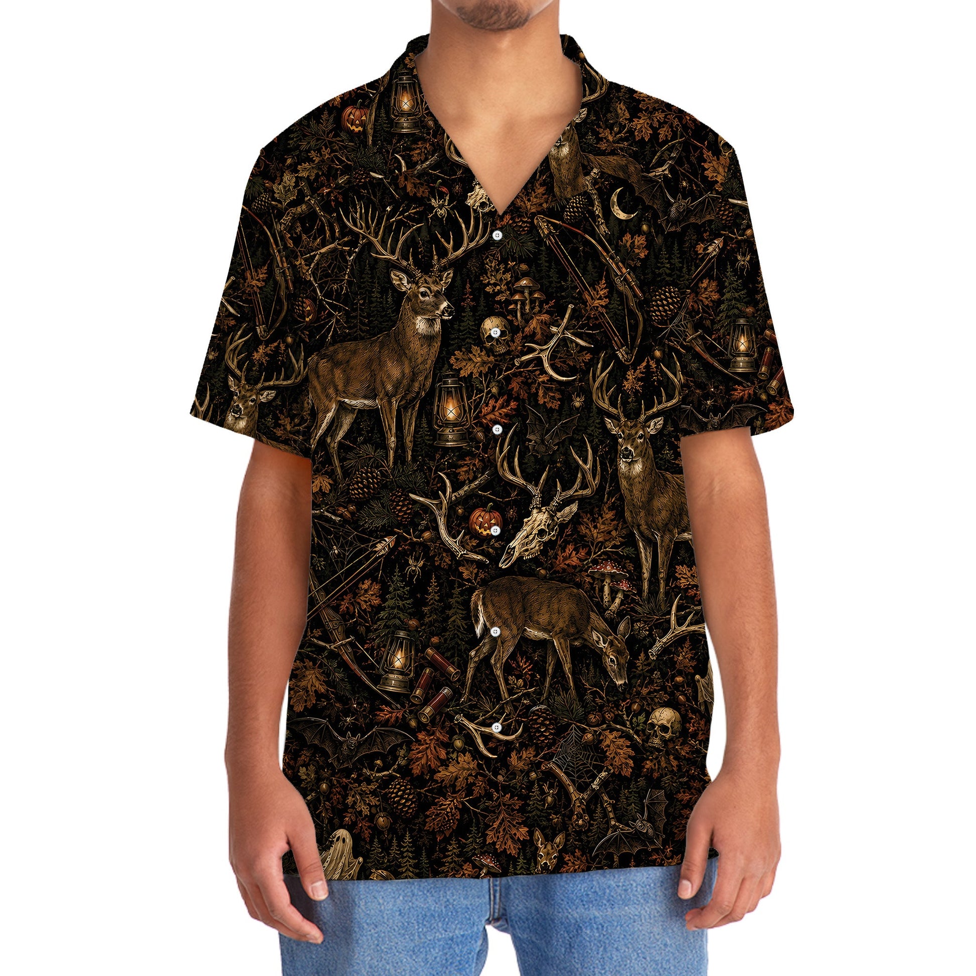 Deer Hunting Halloween Hawaiian Shirt