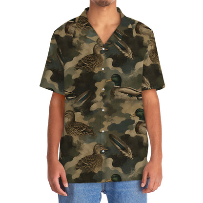 Duck Camouflage Graphic Pattern Hawaiian Shirt