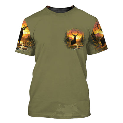 The Closer I Get To Nature The Farther I Am From Idiots All Over Print Shirt