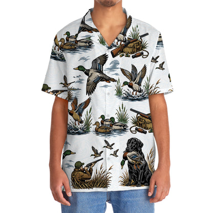 Duck Hunting Pattern Hawaiian Shirt