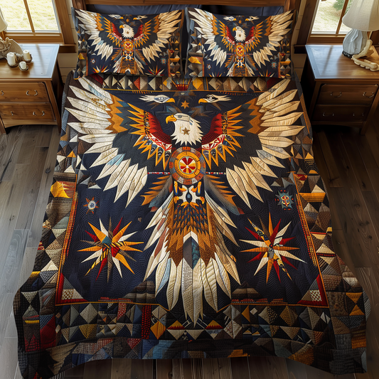 Eagle Native 3-Piece Quilted Bedding Set - Single (59" x 70")