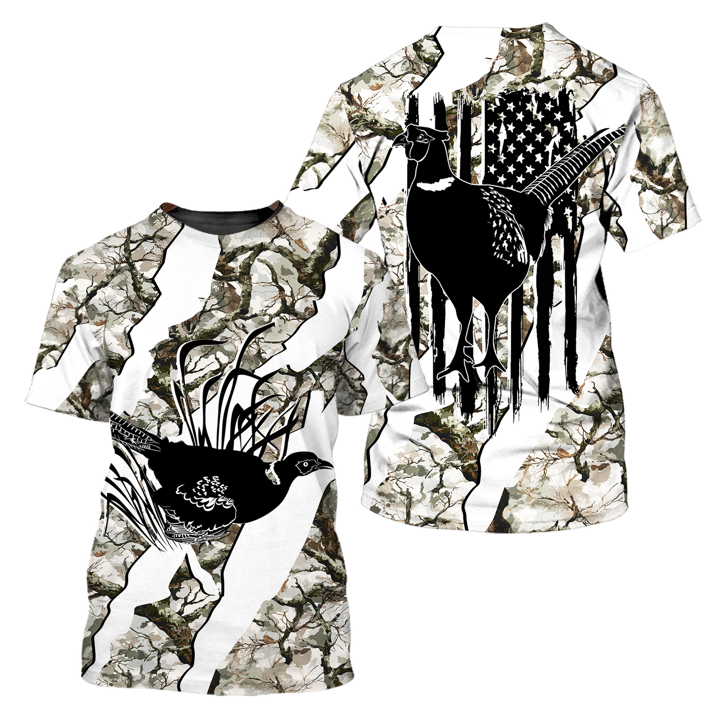 America Pheasant Hunting Camo All Over Print Shirt