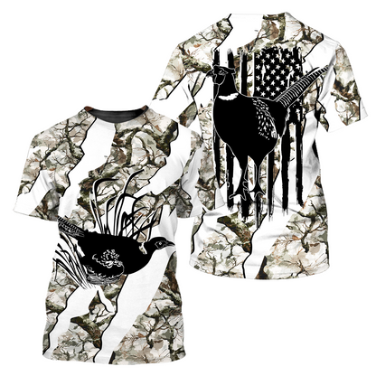 America Pheasant Hunting Camo All Over Print Shirt