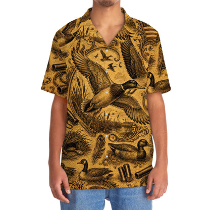 Duck Hunting Legend Vintage Art Hawaiian Shirt