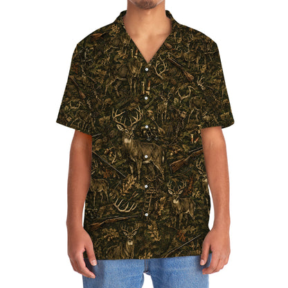 Vintage Deer Hunting Hawaiian Shirt