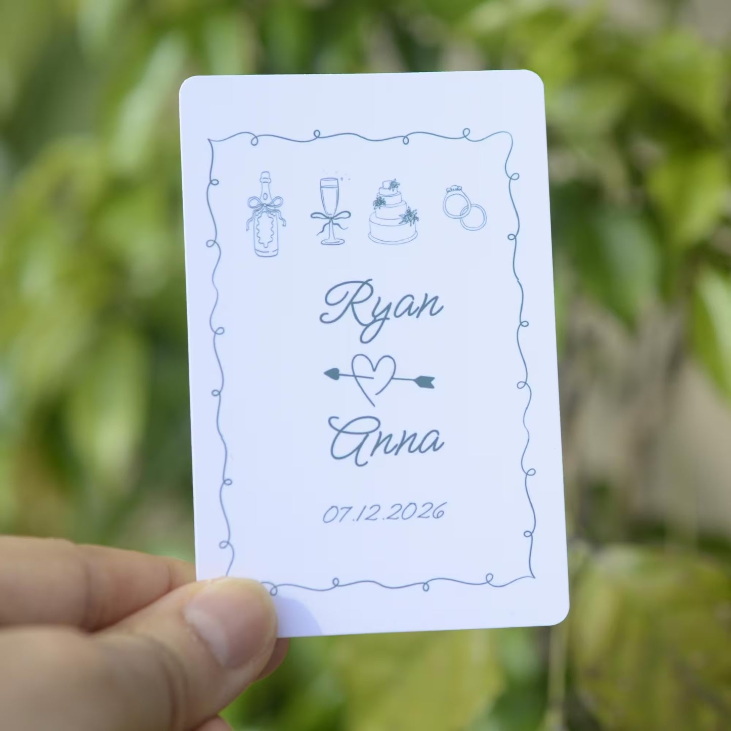 Custom Wedding Guest Book Playing Cards, Wedding Guest Book Alternative, Personalized Playing Cards, Bridal Shower Favors,...