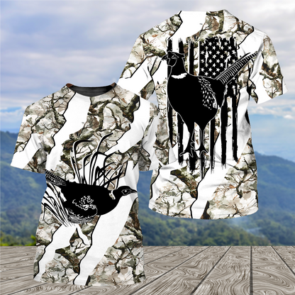America Pheasant Hunting Camo All Over Print Shirt