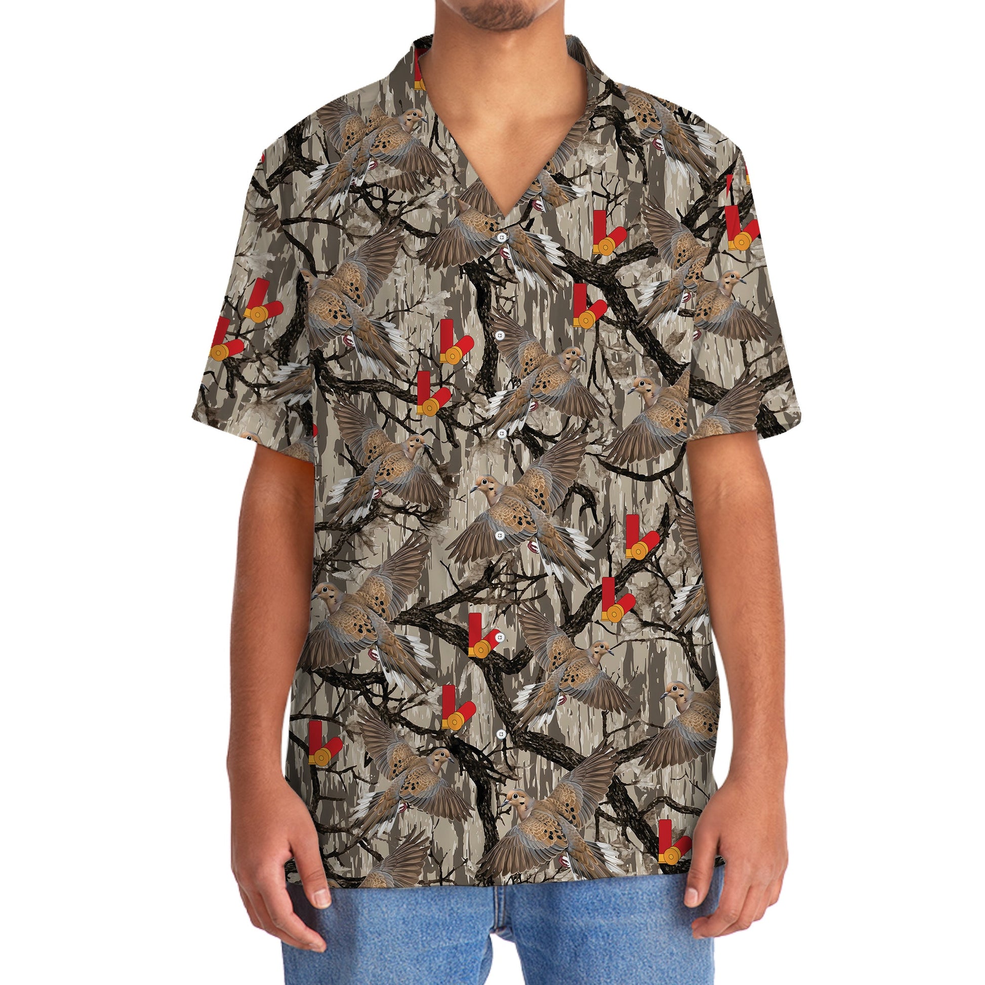 Camo Forest Dove Hunting Hawaiian Shirt