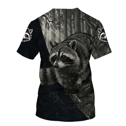 Grey Woods Raccoon - Elite Hunting All Over Print Shirt