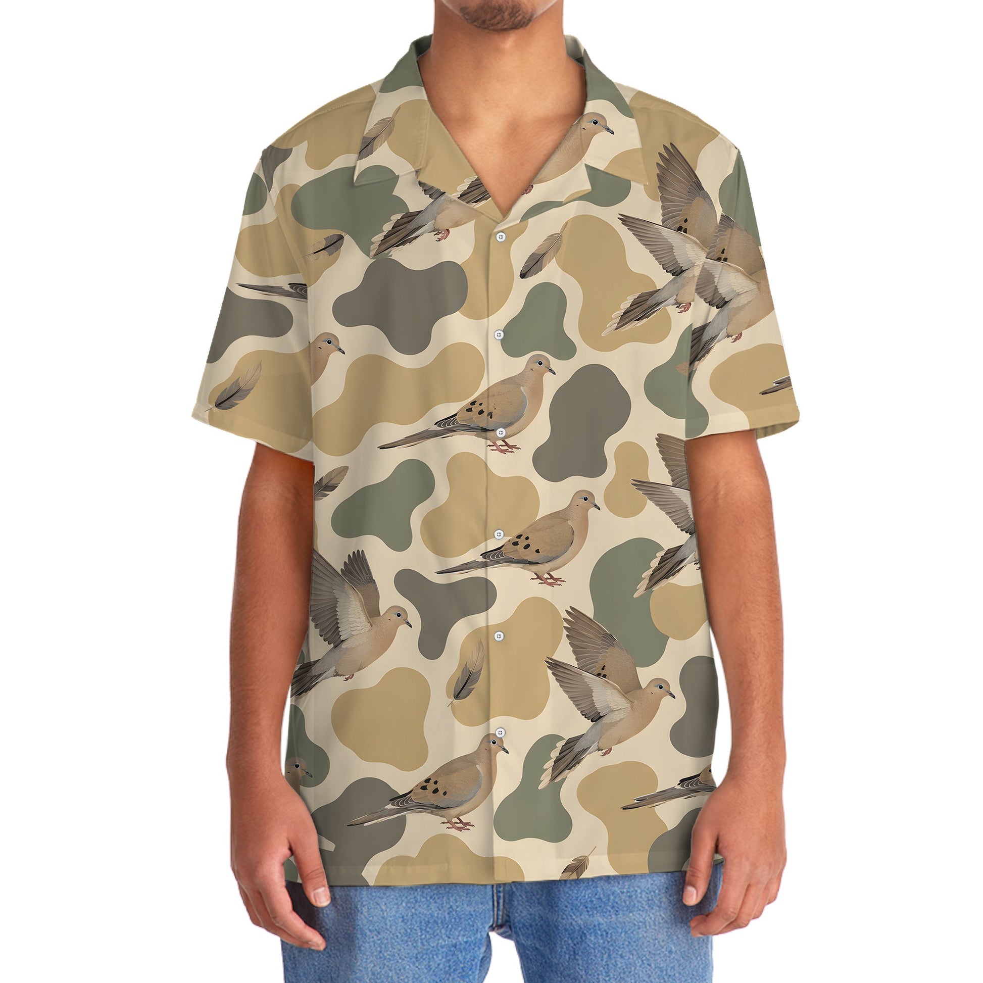 Hunting Mourning Dove Camouflage Hawaiian Shirt