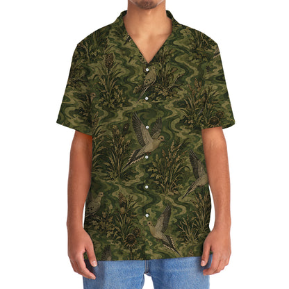 Vintage Mourning Dove Camo Hawaiian Shirt