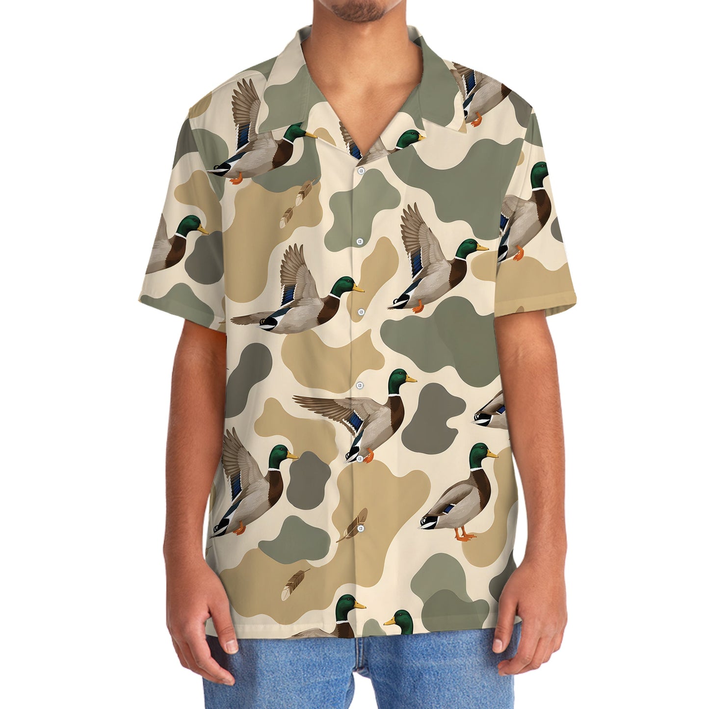 Hunting Mallard Duck Camouflage Hawaiian Shirt