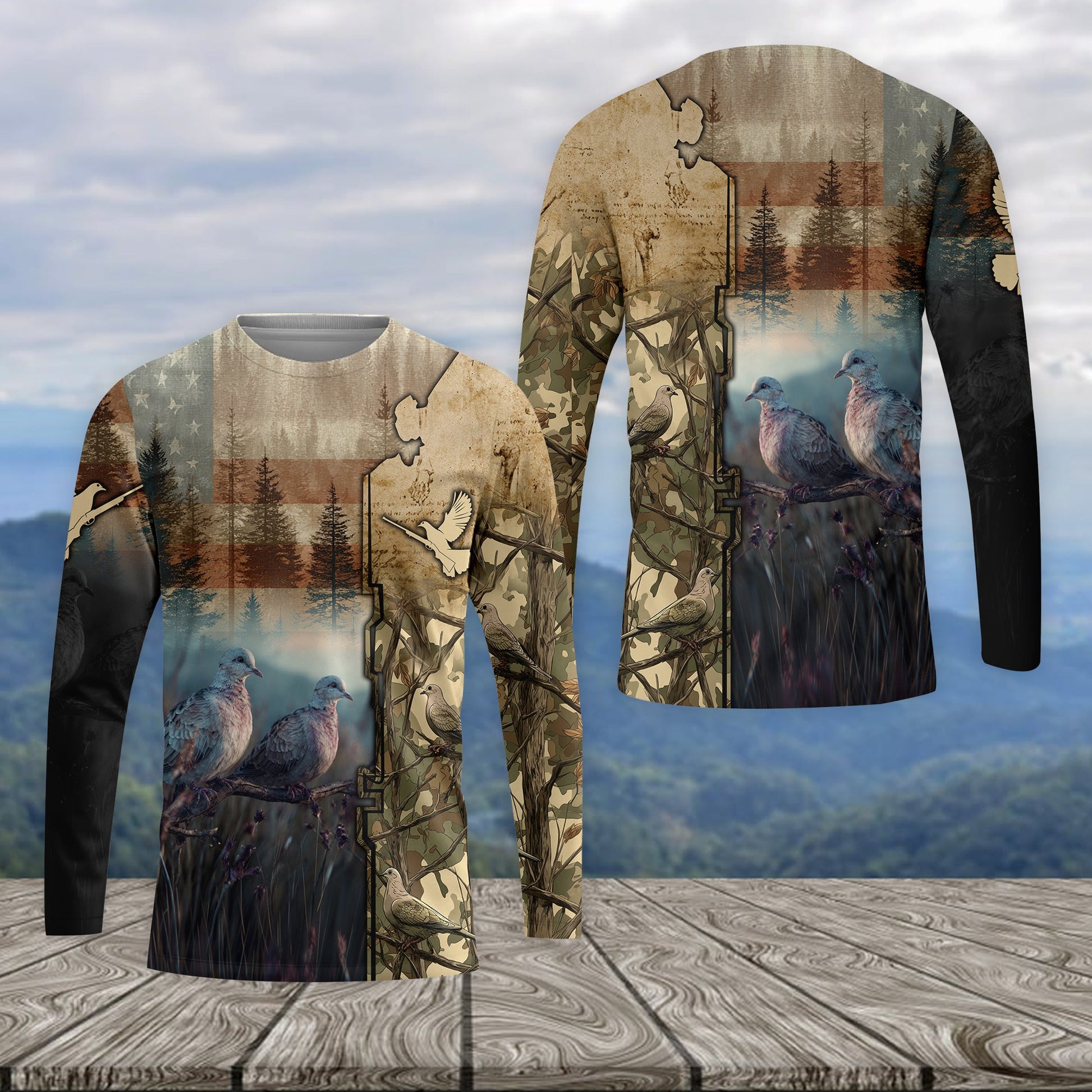 Camouflage Dove Hunting All Over Print Shirt