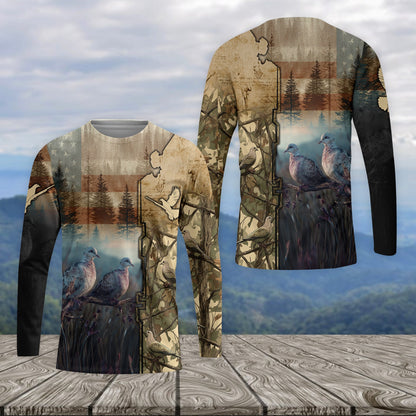Camouflage Dove Hunting All Over Print Shirt