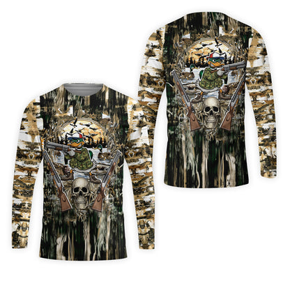Awesome Mallard Duck Hunting Camo All Over Print Shirt