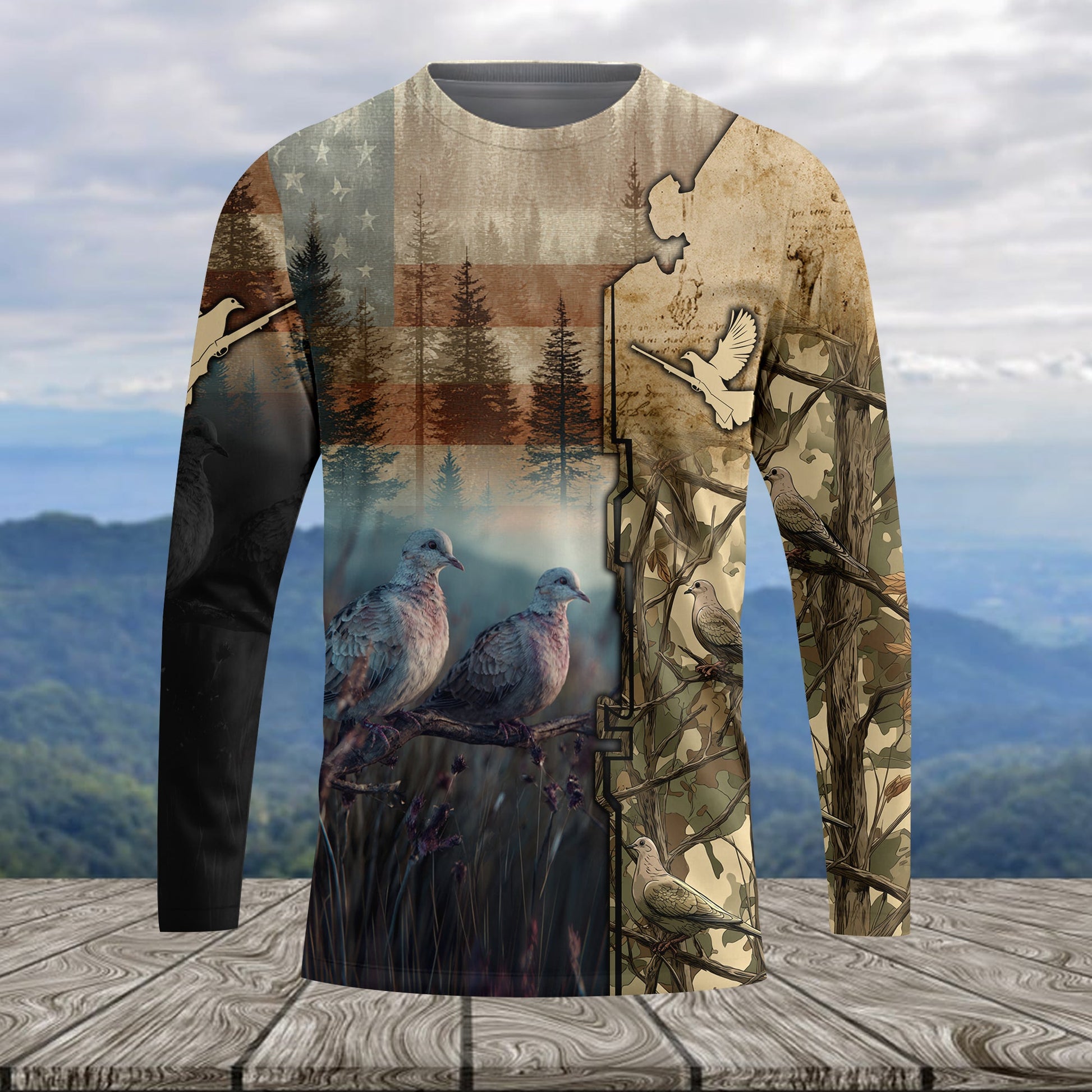 Camouflage Dove Hunting All Over Print Shirt