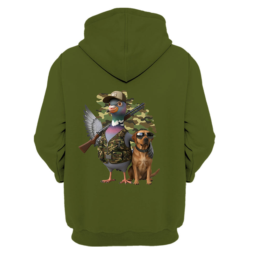 Funny Dove Hunter With Labrador All Over Print Shirt
