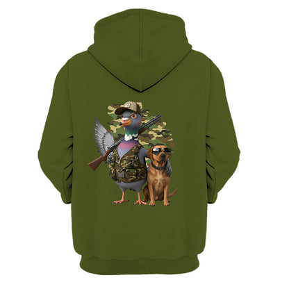 Funny Dove Hunter With Labrador All Over Print Shirt