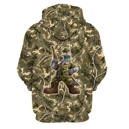 Dove Hunting Camouflage Funny All Over Print Shirt