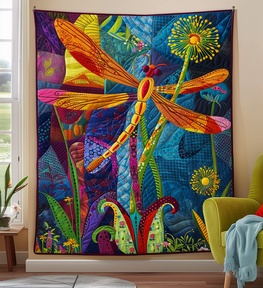Sunset Skimmer Quilted Blanket - Throw (55" x 60")