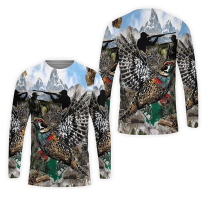 Quail And Hunter In The Wild All Over Print