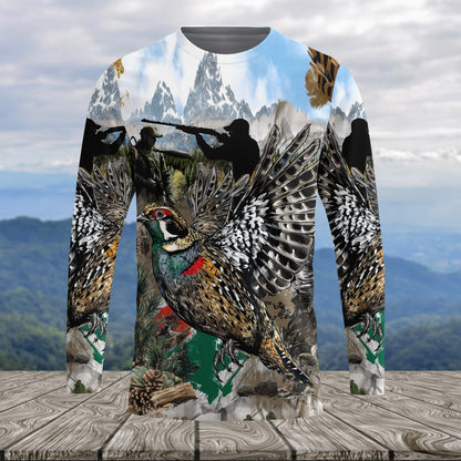 Quail And Hunter In The Wild All Over Print