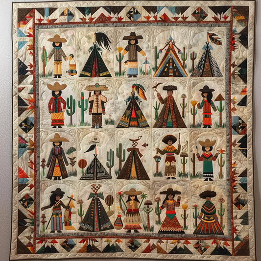 Skyward Spirits Quilted Blanket - Throw (55" x 60")