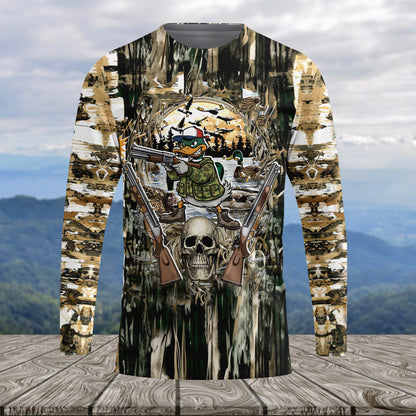 Awesome Mallard Duck Hunting Camo All Over Print Shirt