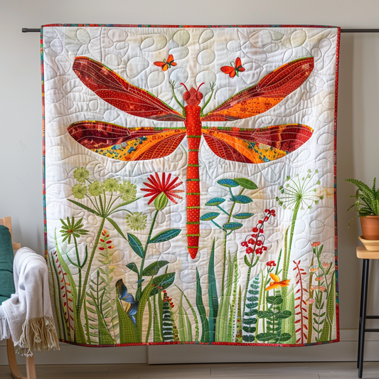 Hovering Harmony Quilted Blanket - Throw (55" x 60")