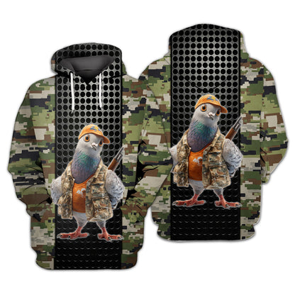 Funny Dove Hunting All Over Print Shirt