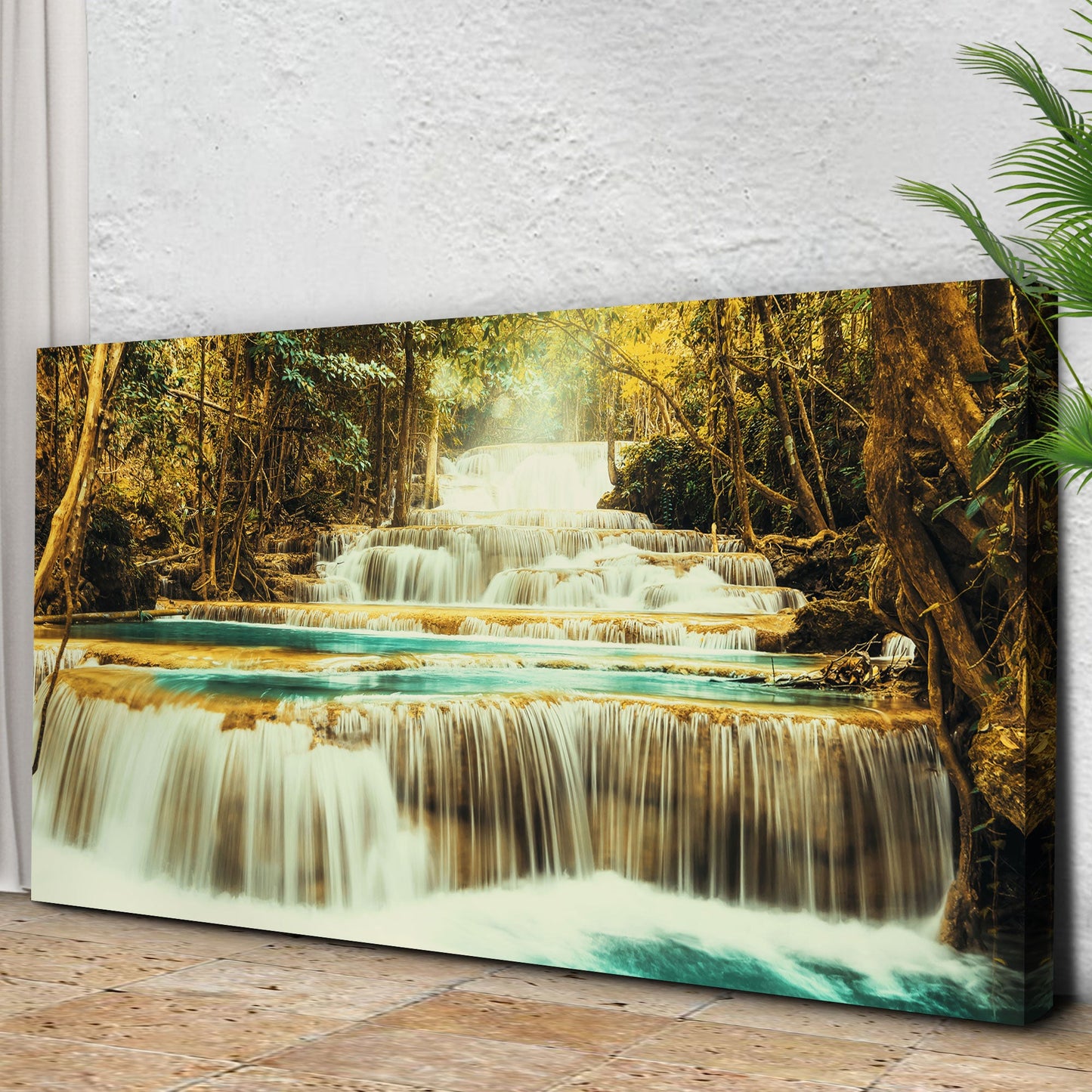 Free Mountain Waterfall Canvas Wall Art