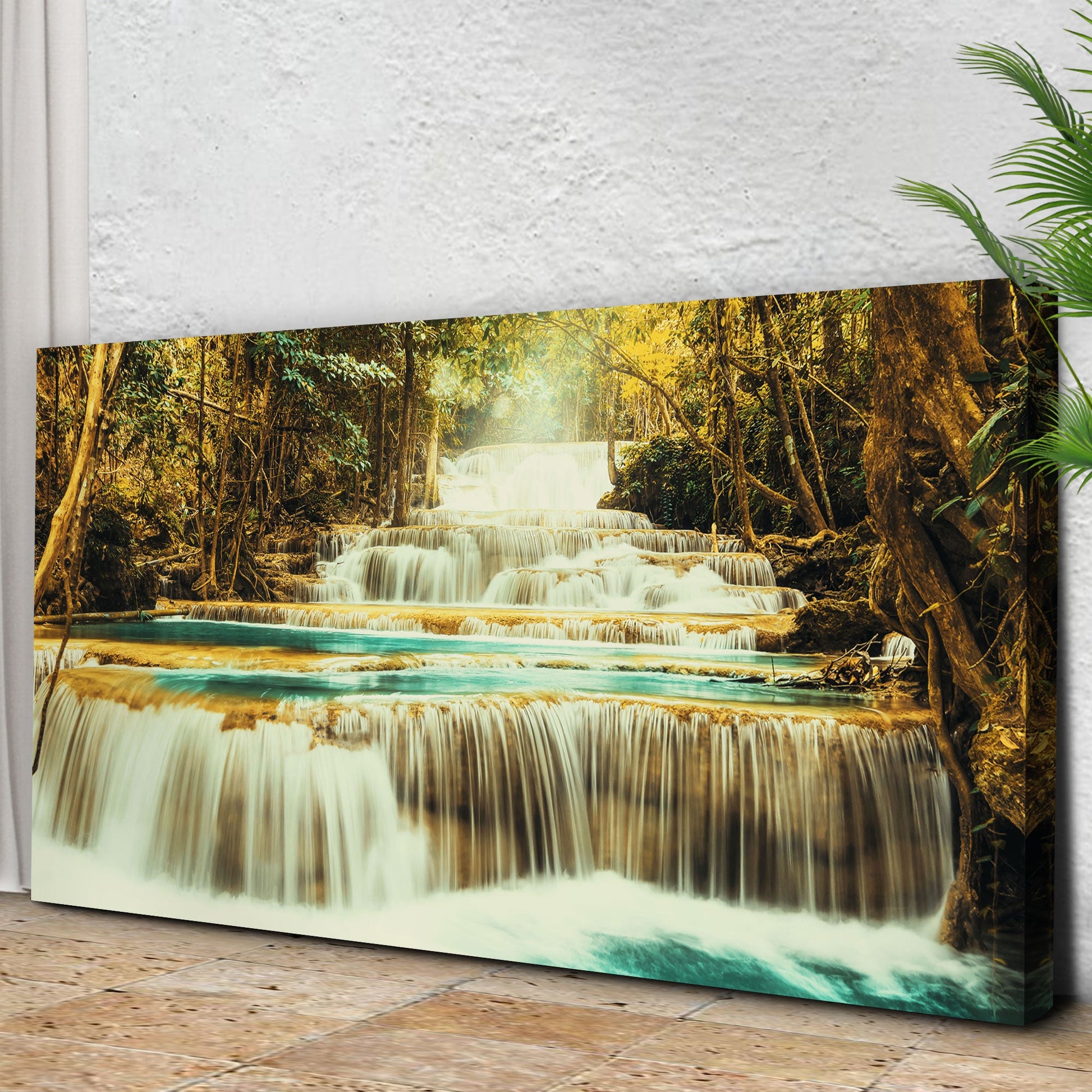 Free Mountain Waterfall Canvas Wall Art