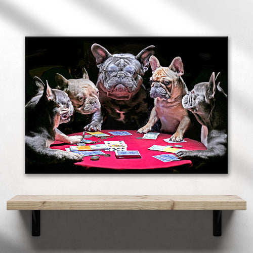 Poker Dog Players Canvas Wall Art (Free Shipping)